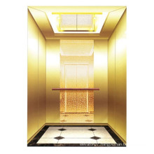 Mirror Etching Luxury MRL Passenger Elevator Lift